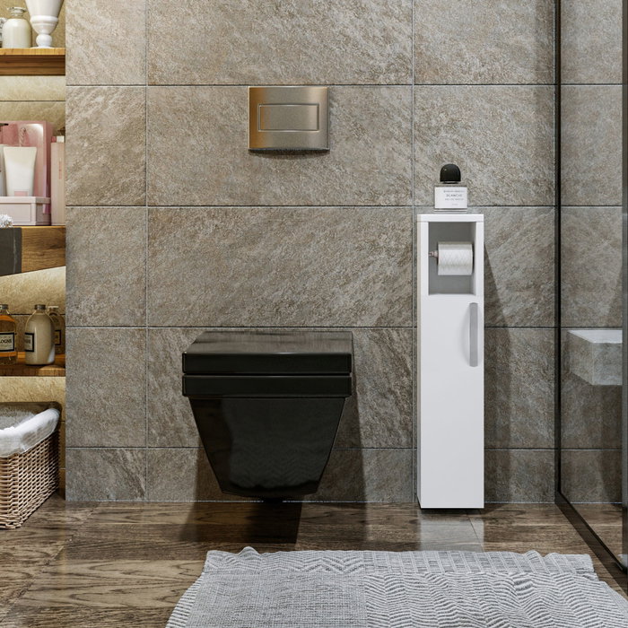 Hanah Home Armario de Baño Star - White Elegancia Escandinava Blanco 15x65x12 cm